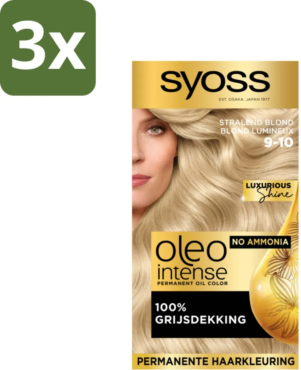 SYOSS Oleo Intense Haarverf 9-10 Stralend Blond - 345ml