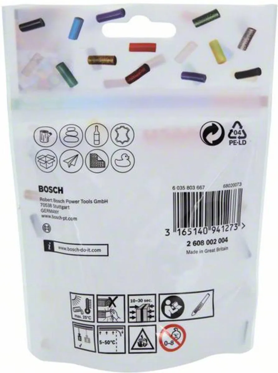 Bosch Gluey-stiften Transparant - 7mm/20mm - 70 Stuks