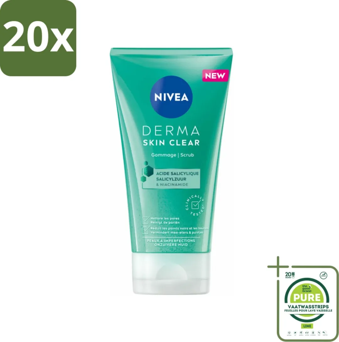 NIVEA DERMA Huidzuiver Gezichtscrub 150ml