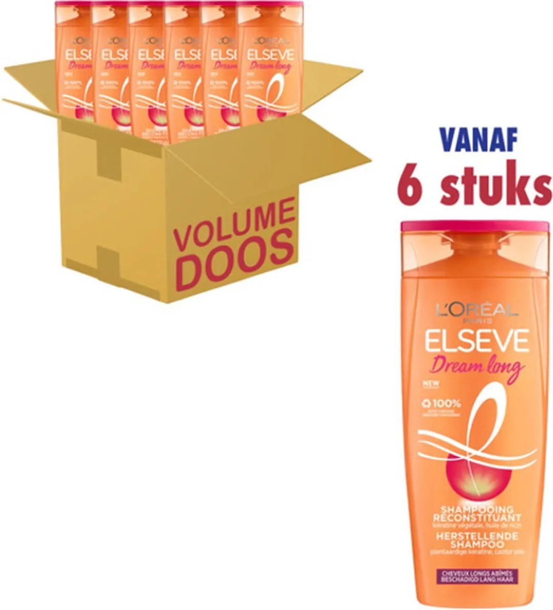 L'Oréal Paris Elvive Dream Lengths Shampoo 6x400ml