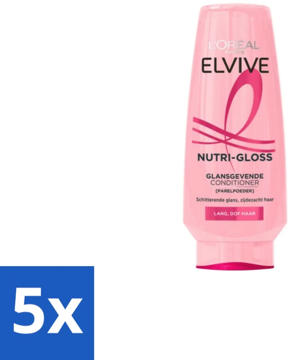 L'Oréal Paris Elvive Nutri Gloss Conditioner 200ml - 5 Stuks