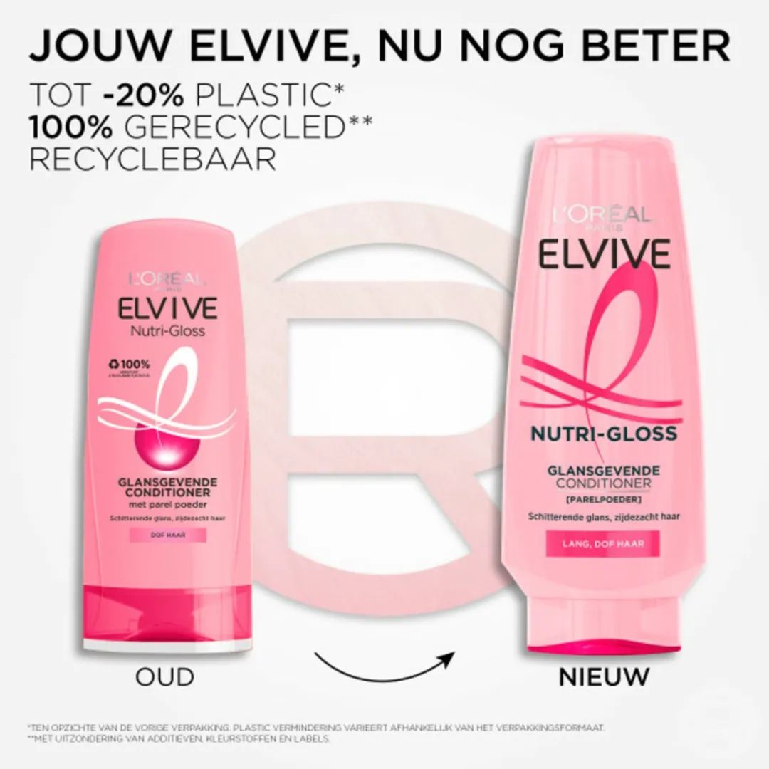 L'Oréal Paris Elvive Nutri Gloss Conditioner 200ml - 5 Stuks