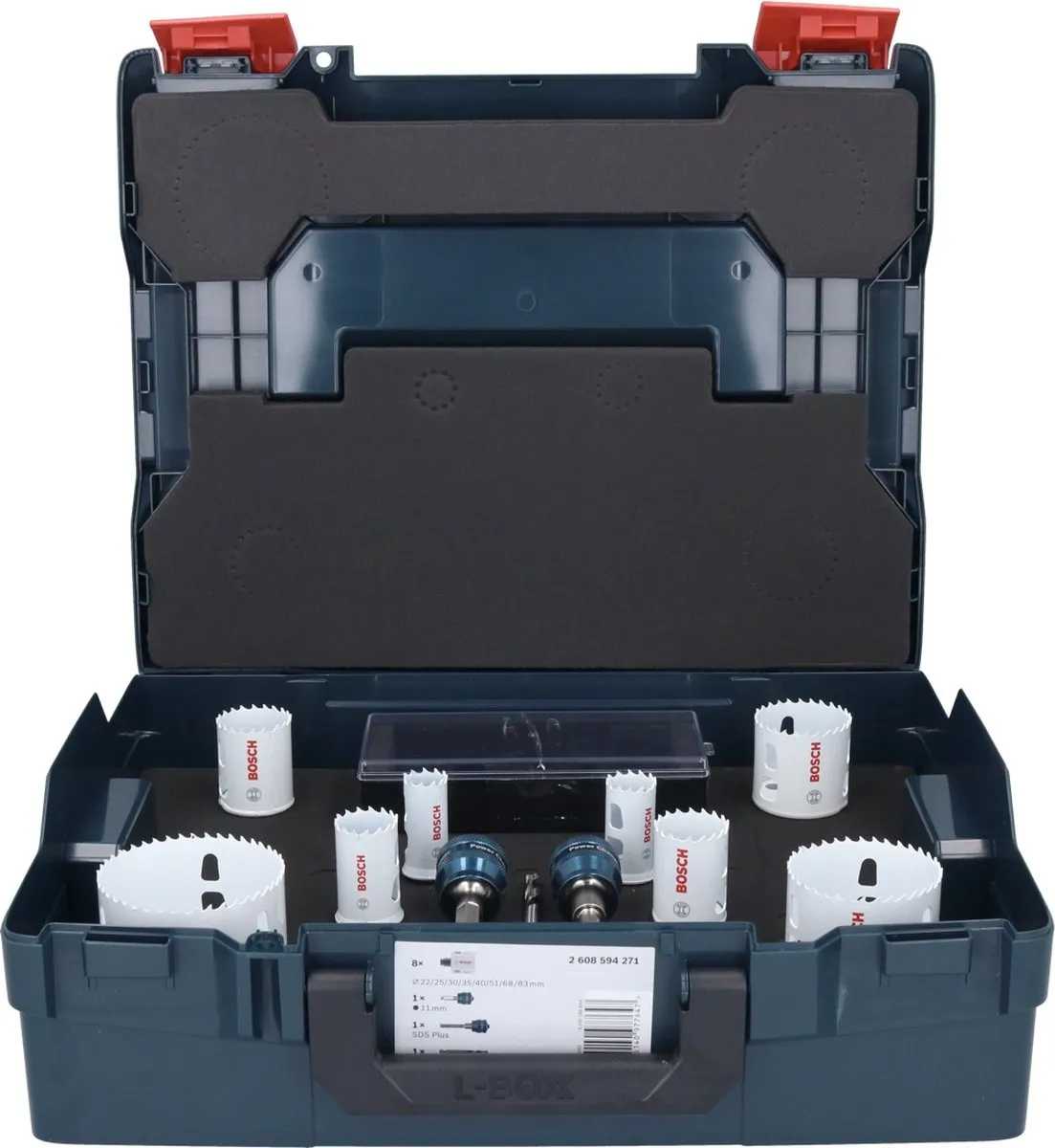 Bosch L-Boxx Gatzagen Set 11-delig - 22-83mm - Metaal