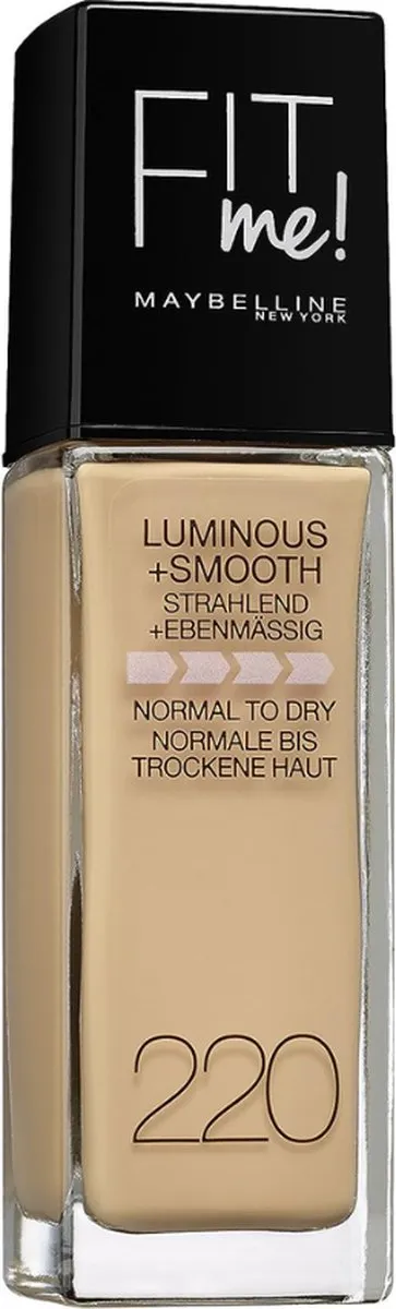 Maybelline Fit Me Luminous & Smooth Foundation 220 Natural Beige - 30ml