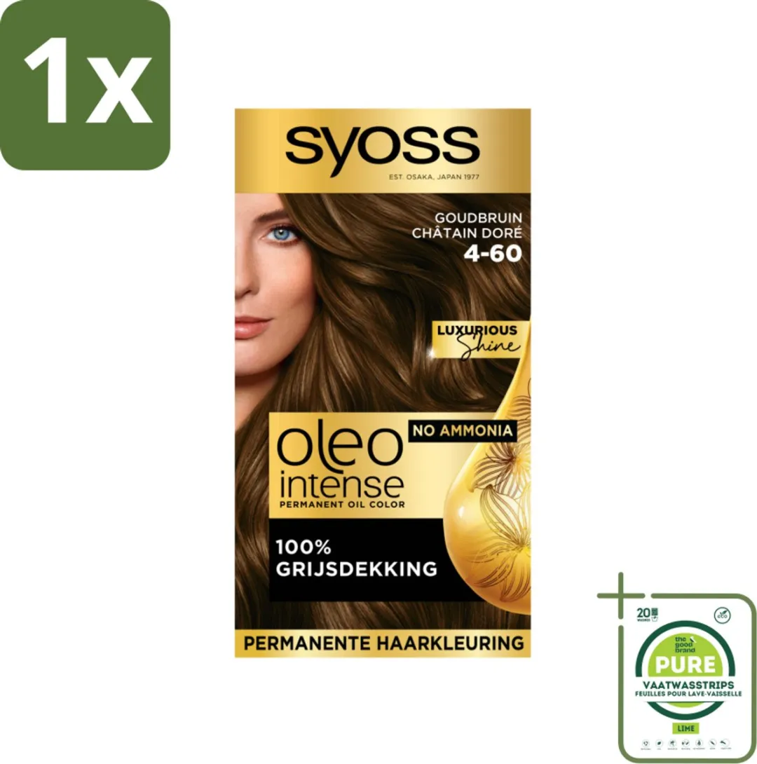SYOSS Oleo Intense Haarverf 4-60 Goudbruin 115ml