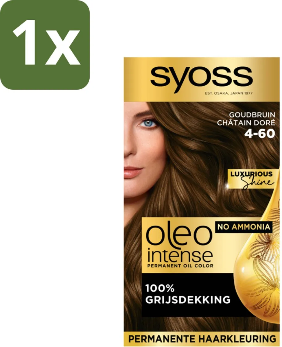 SYOSS Oleo Intense Haarverf 4-60 Goudbruin 115ml