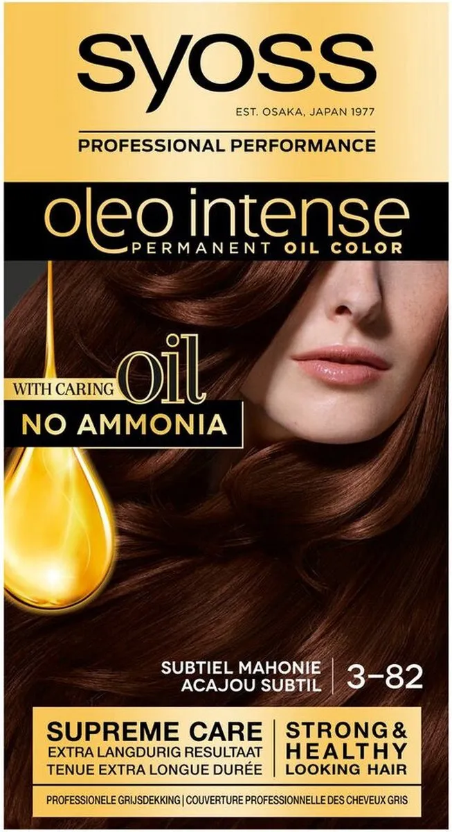 SYOSS Haarverf Oleo Intense 3-82 Subtiel Mahonie - 2 Stuks