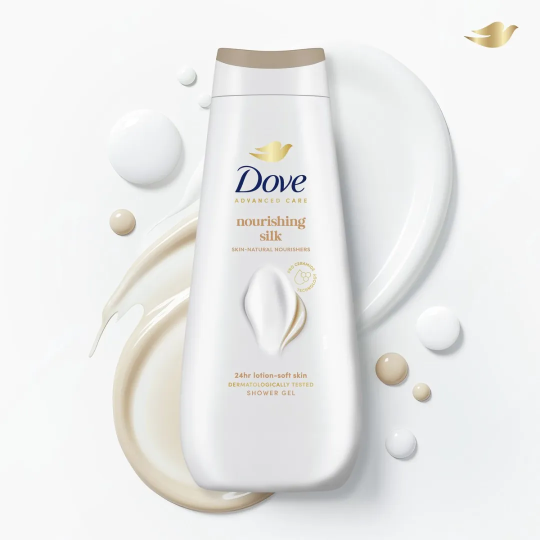 Dove Advanced Care Nourishing Silk Douchegel - 2400ml (6x400ml)