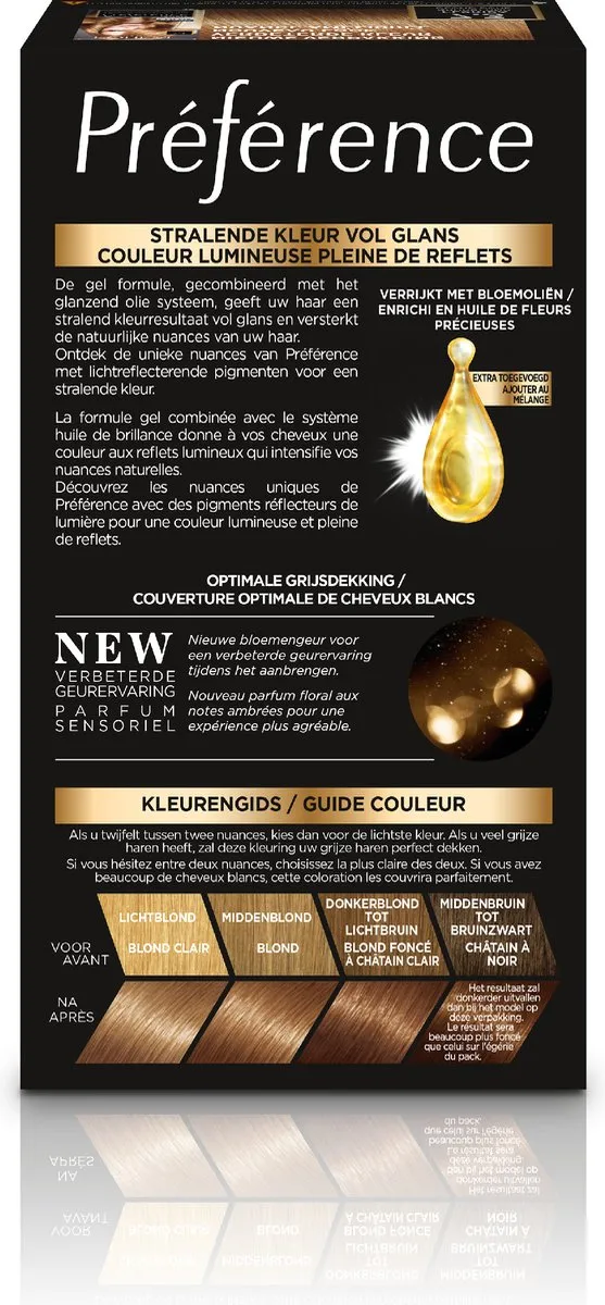 L'Oréal Paris Préférence Classic 7.3 Goud Middenblond Haarverf 996ml