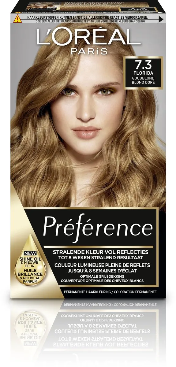 L'Oréal Paris Préférence Classic 7.3 Goud Middenblond Haarverf 996ml