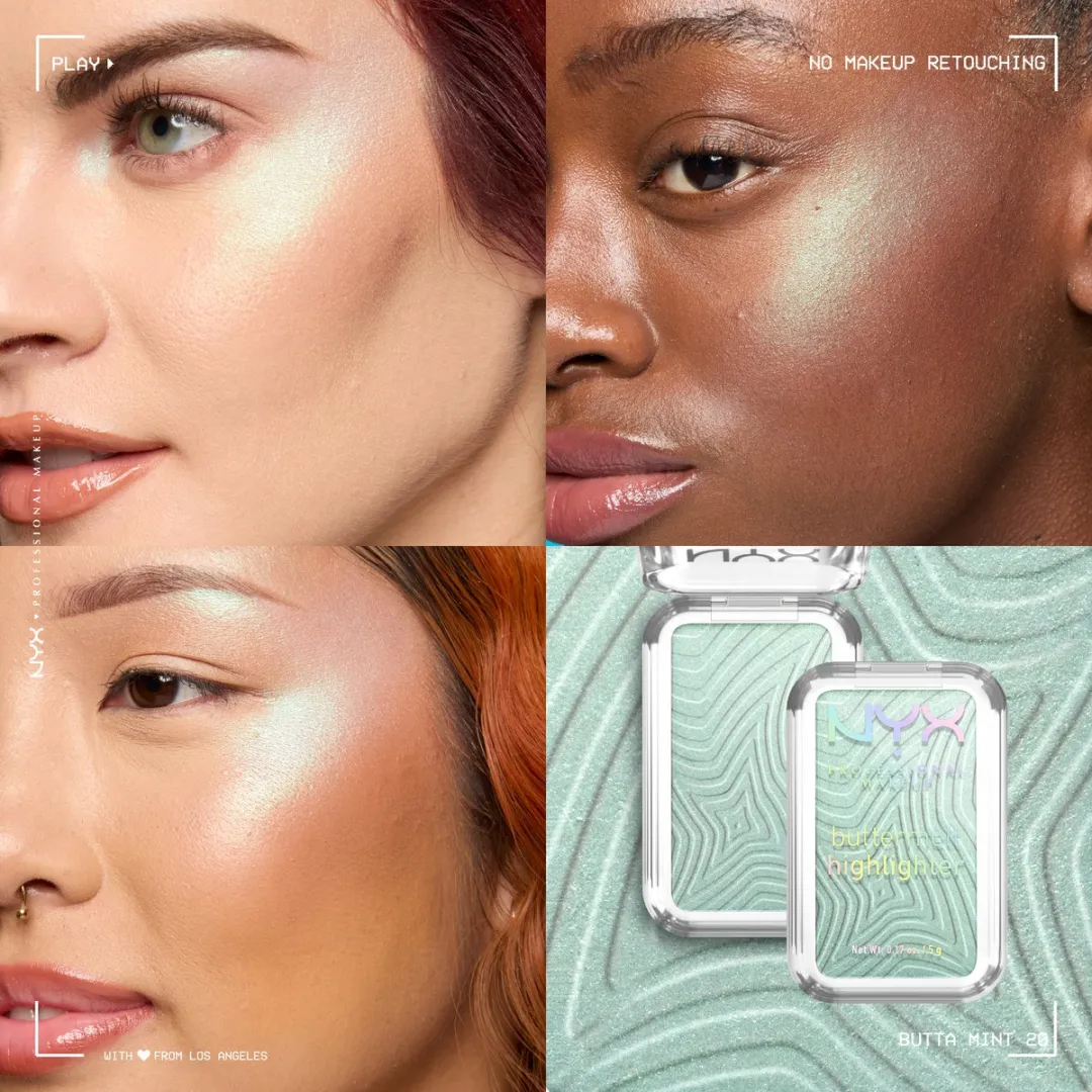 NYX Professional Makeup Buttermelt Highlighter Butta Mint - 5g - afbeelding 6 van 6
