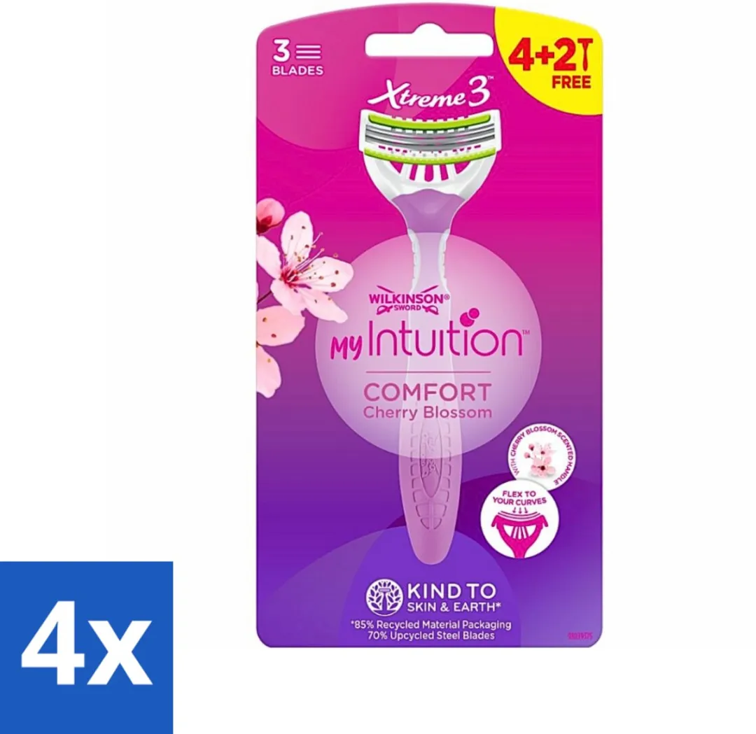 Wilkinson Sword Xtreme 3 My Intuition Wegwerpscheermesjes - 6 Stuks (4x)