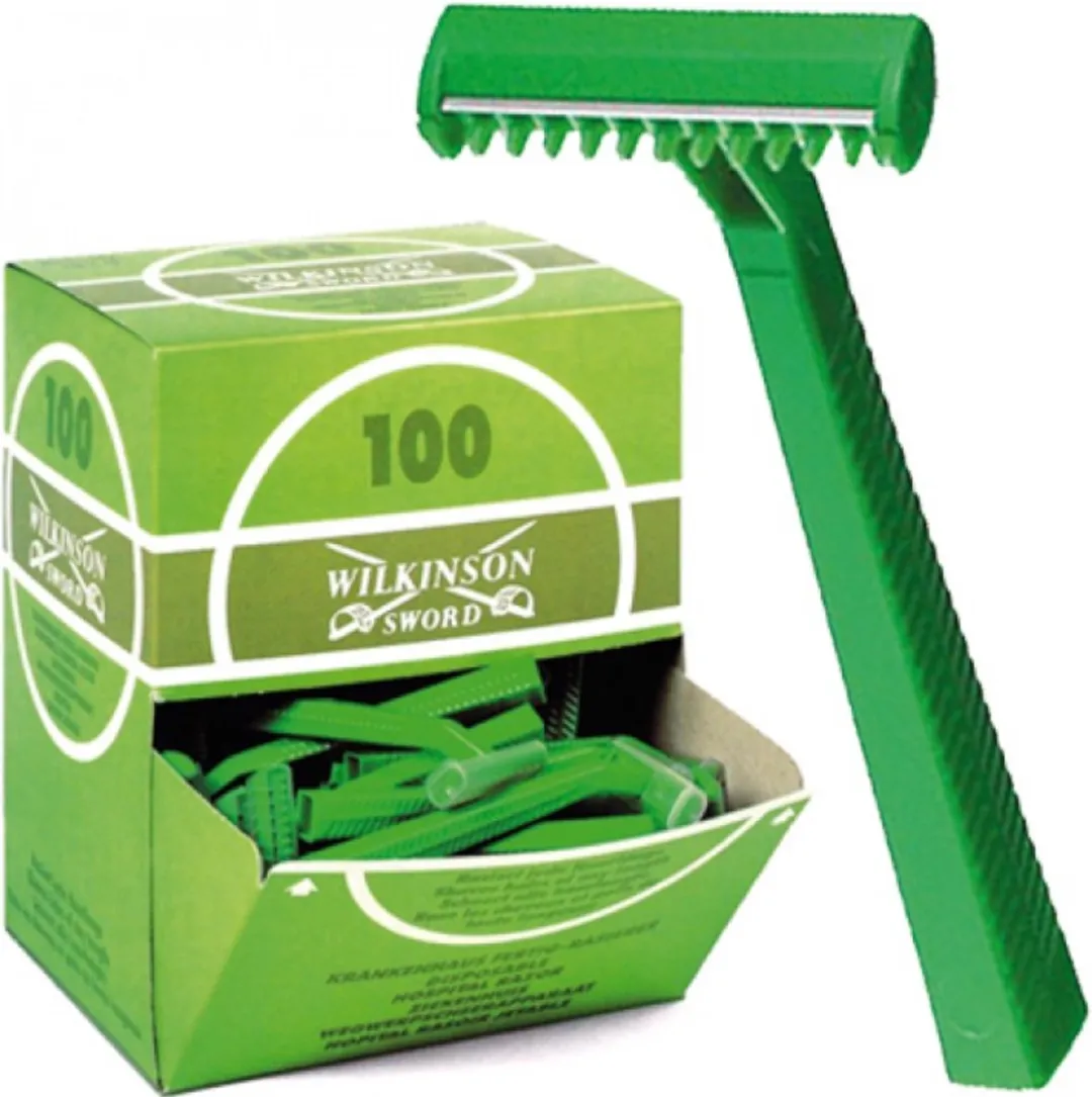 Wilkinson Sword Wegwerpscheermesjes Groen - 100 Stuks