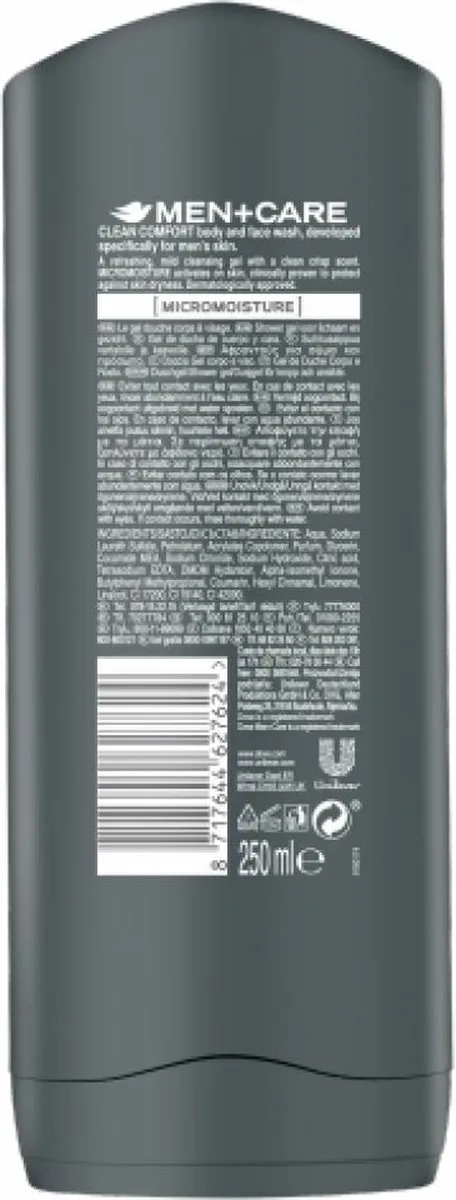 Dove Men+Care Shower Extra Fresh Douchegel 250ml
