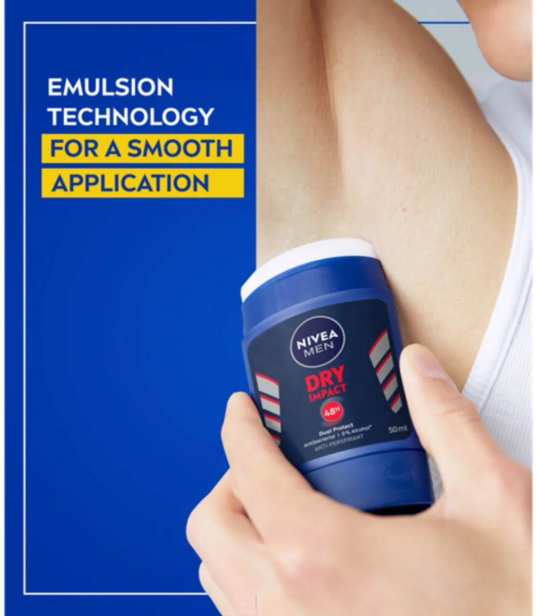 NIVEA MEN Dry Impact Deostick 50ml - 5x50ml
