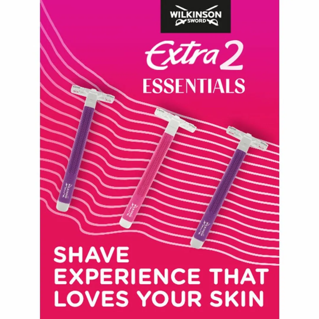 Wilkinson Sword Extra 2 Beauty Wegwerpscheermesjes 24x15 - Roze