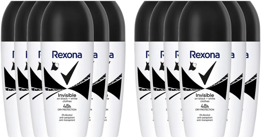 Rexona Deo Roller Invisible Black & White