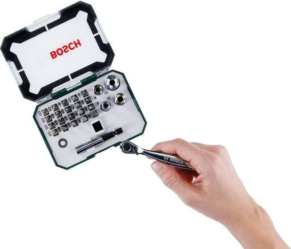 Bosch X-Line Bitset & Ratelset 26-delig - Metaal