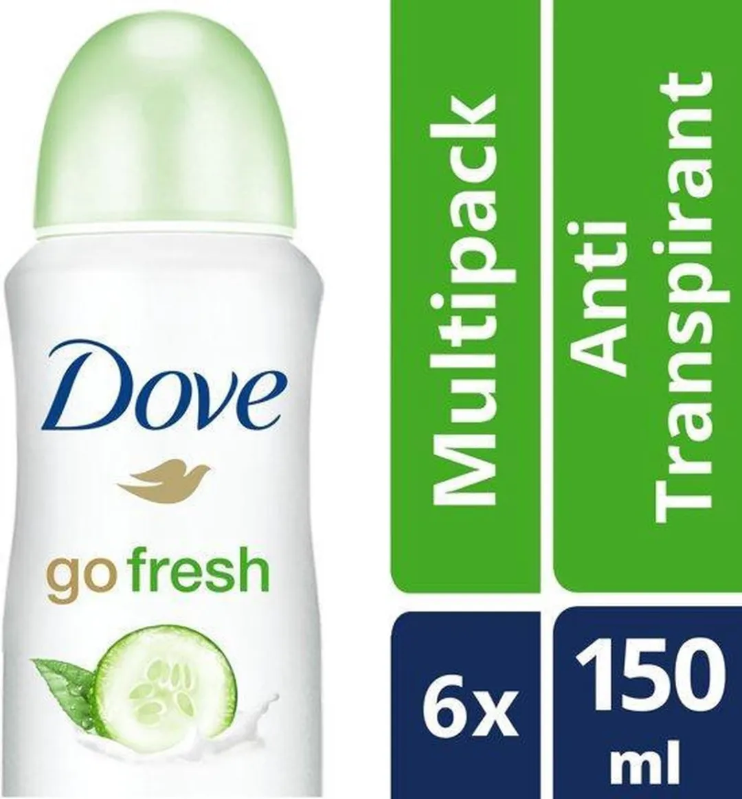 Dove Go Fresh Komkommer & Groene Thee Deo Spray 6x150ml