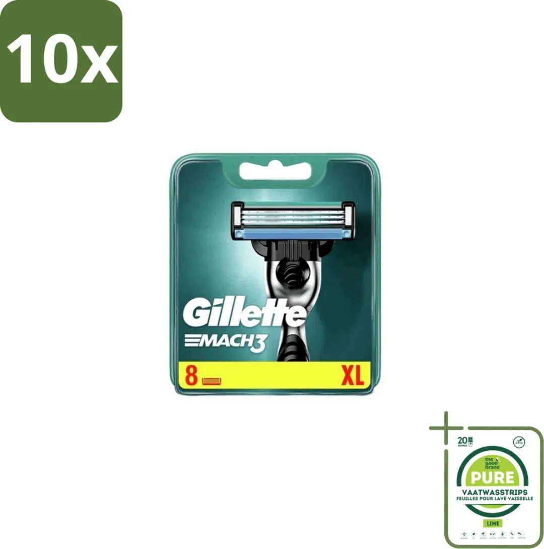 Gillette Mach3 Scheermesjes 8 Stuks