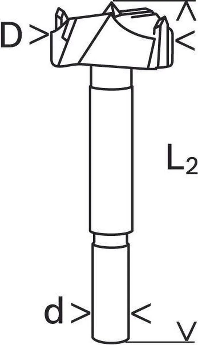 Bosch Hardmetalen Kunstboor 2608597610 - Ø8mm x 90mm - Hout
