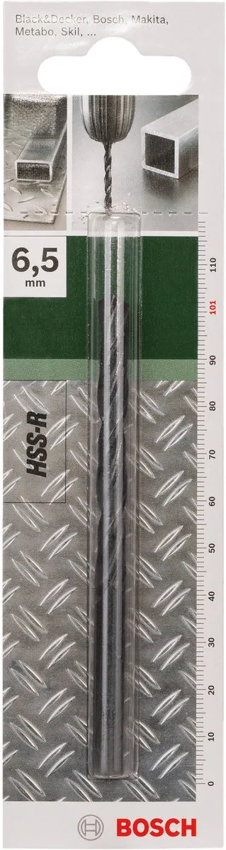 Bosch Metaalboren HSS-R 6,5mm DIN 338 - 1 Stuk