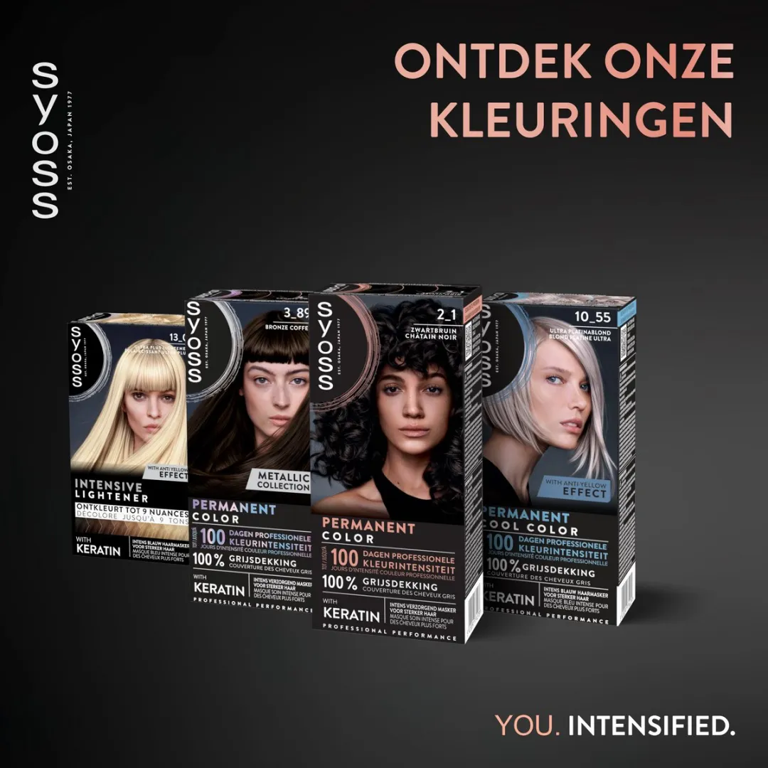 Syoss Permanent Haarkleuring 2-1 Zwartbruin 115ml