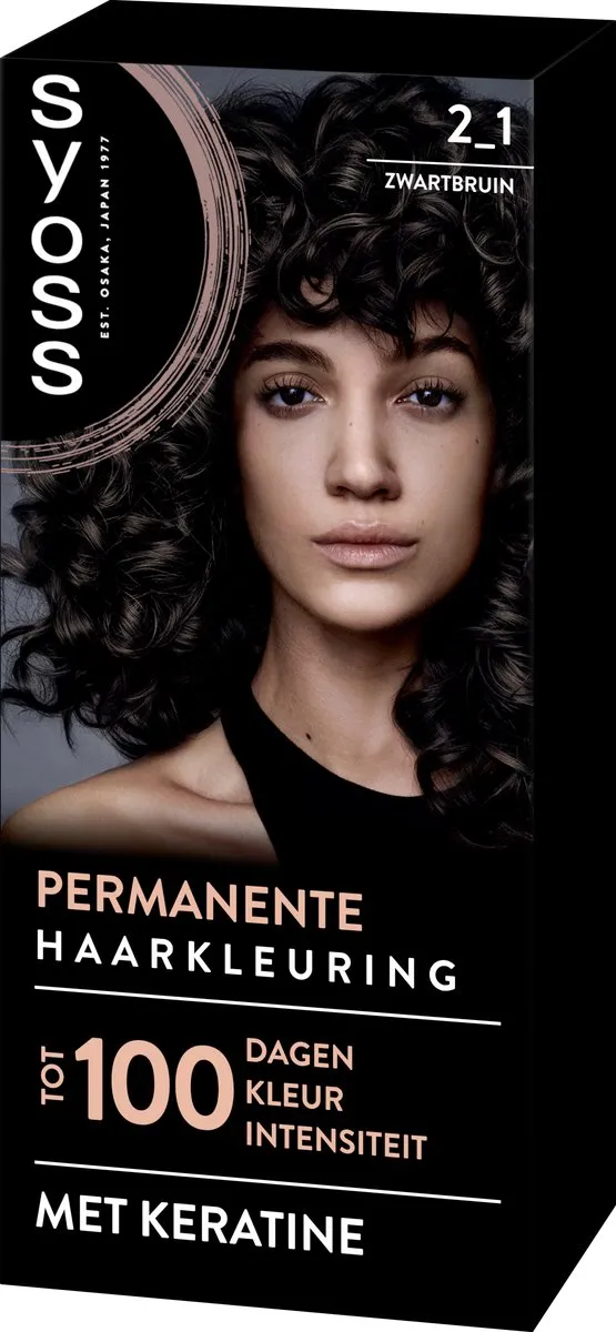 Syoss Permanent Haarkleuring 2-1 Zwartbruin 115ml