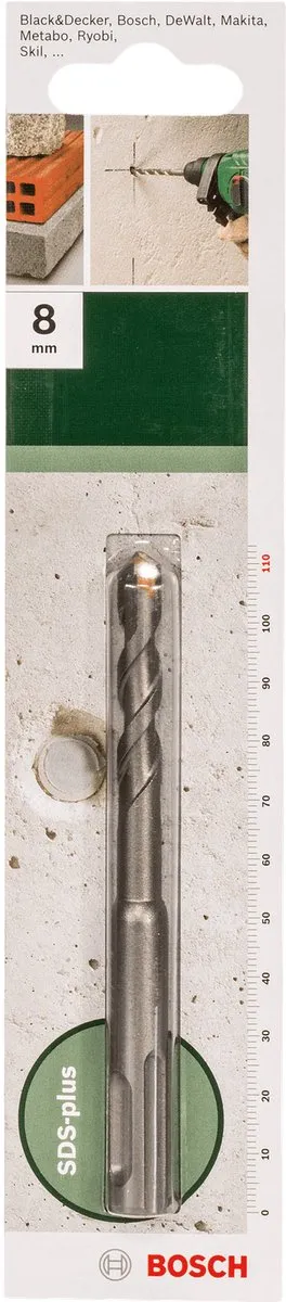 Bosch Hamerboor SDS-plus S2 8x50x110mm - Beton