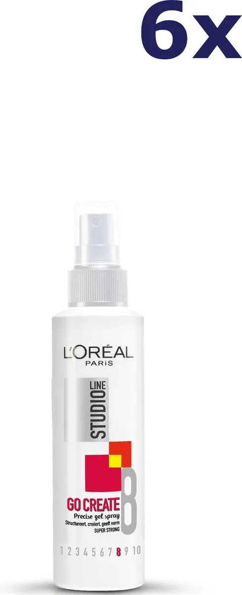L'Oréal Paris Studio Line Go Create Fixatie Spray 900ml - 6x150ml