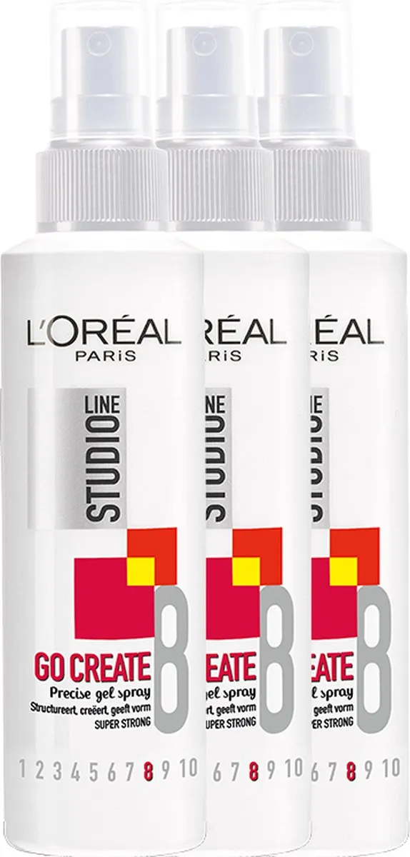 L'Oréal Paris Studio Line Go Create Fixatie Spray 900ml - 6x150ml