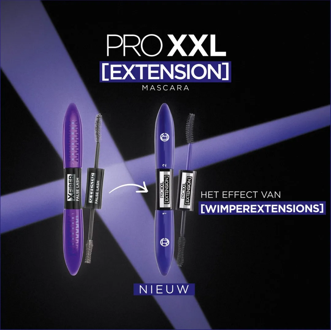 L'Oréal Paris PRO XXL Extension Mascara 12ml - 2 Stuks