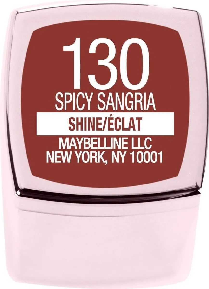 Maybelline MAY CS Shine Compulsion 130 Spicy Lippenstift - Bordeaux
