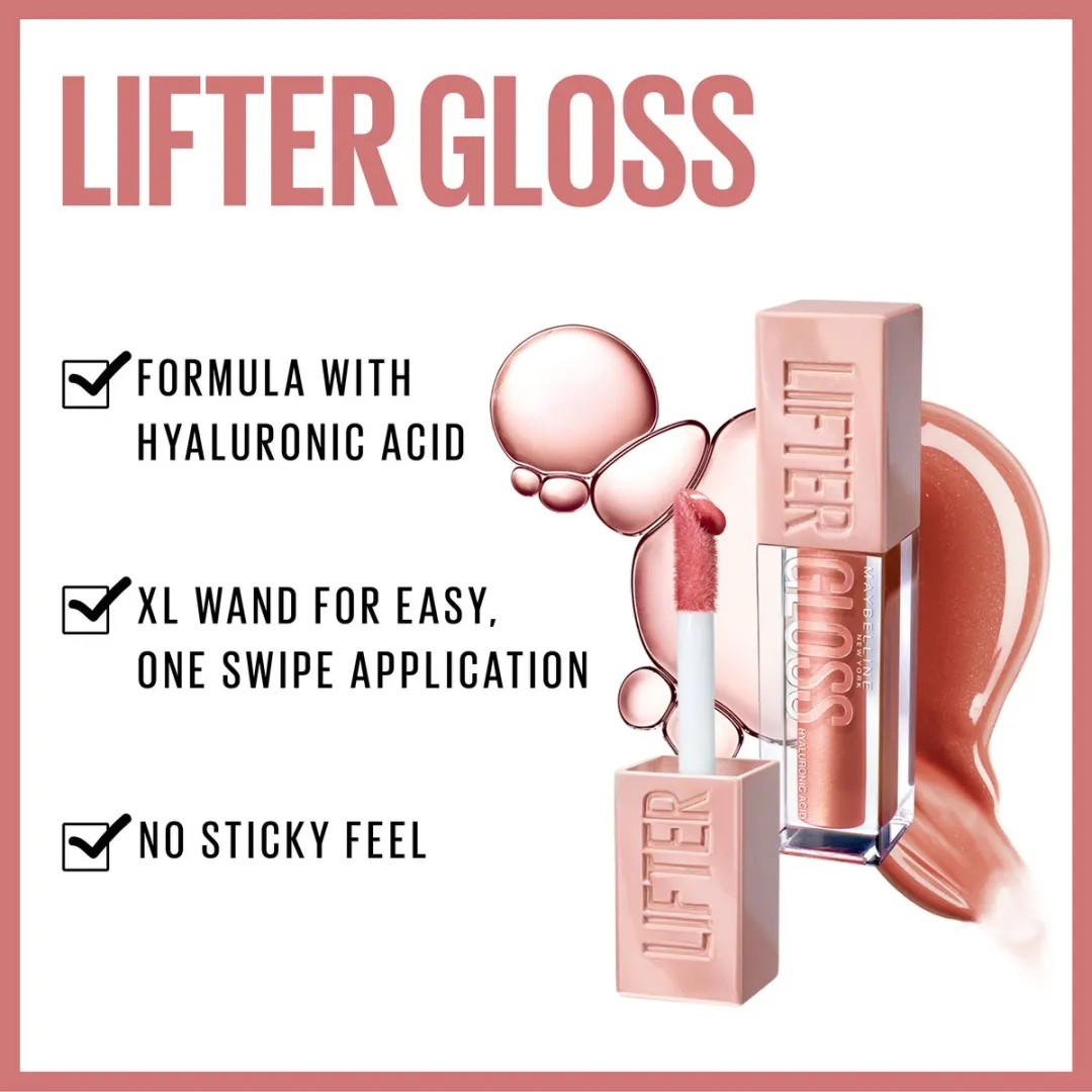 Maybelline Lifter Gloss Lipgloss 20 Sun - Goud Transparant - 5,4ml