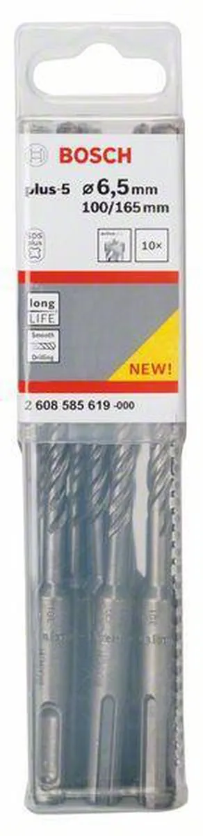 Bosch Hamerboor SDS-plus 6,5x100mm - 10 Stuks