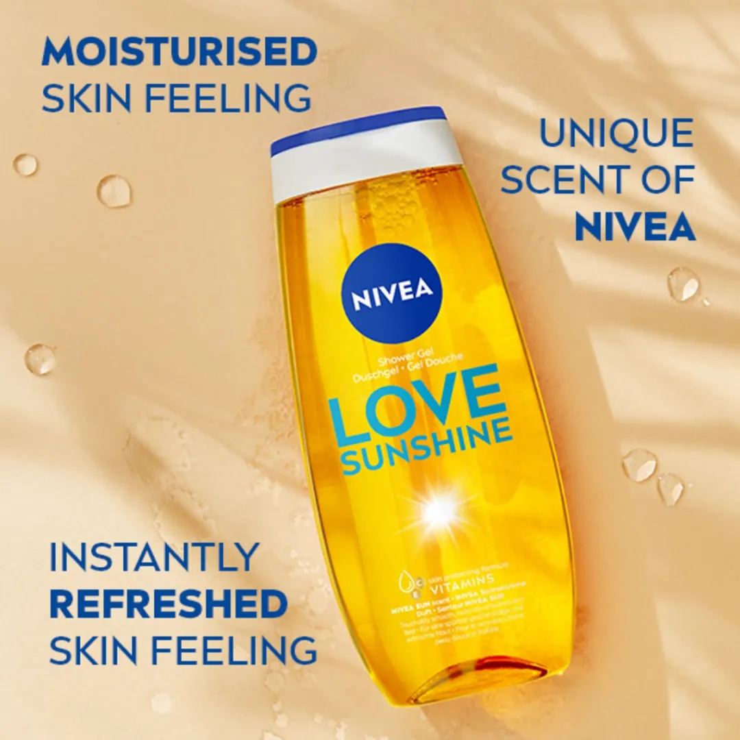 NIVEA Love Sunshine Douchegel 250ml - 6 Stuks - afbeelding 6 van 6