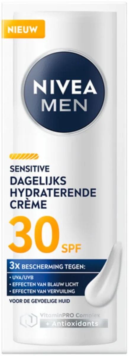 NIVEA MEN Gezichtscrème Sensitive SPF30 50ml - 7 Stuks
