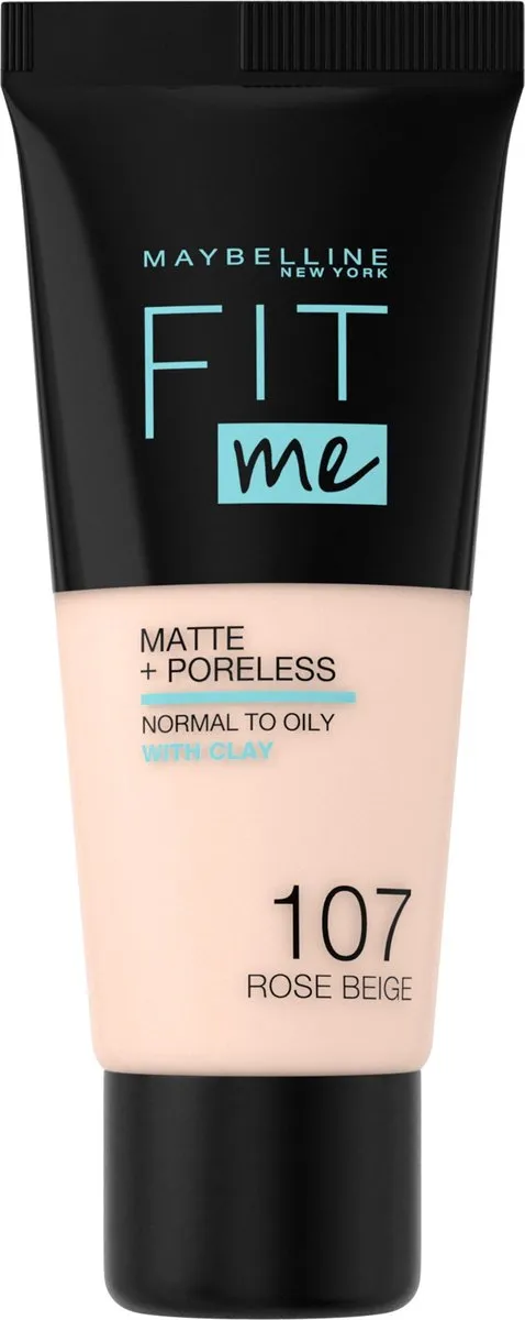 Maybelline Fit Me Matte + Poreless Foundation 107 Rose Beige