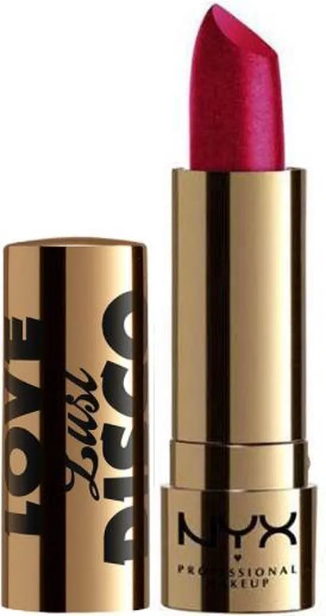 NYX Love Lust Disco Satin Sparkle Lipstick Rood