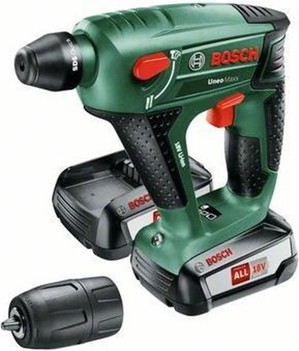 Bosch Uneo Maxx Accuboorhamer - 2x Accu 1500mAh - 10mm - 2 Stuks