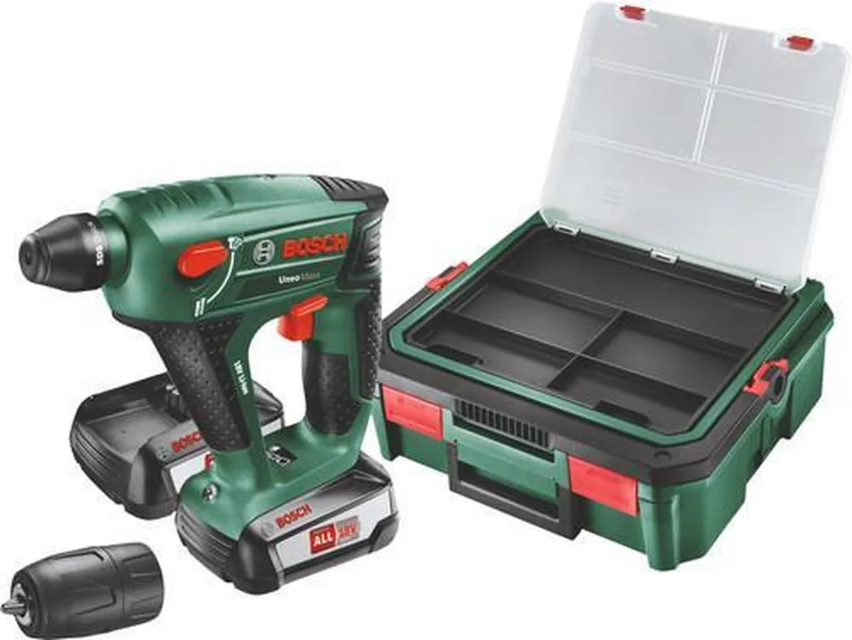 Bosch Uneo Maxx Accuboorhamer - 2x Accu 1500mAh - 10mm - 2 Stuks