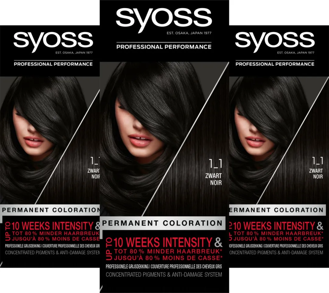 SYOSS 1-1 Black Haarverf