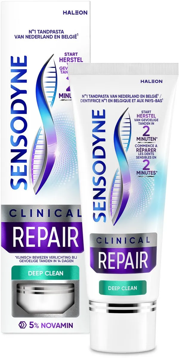 Sensodyne Clinical Repair Deep Clean Tandpasta 75ml