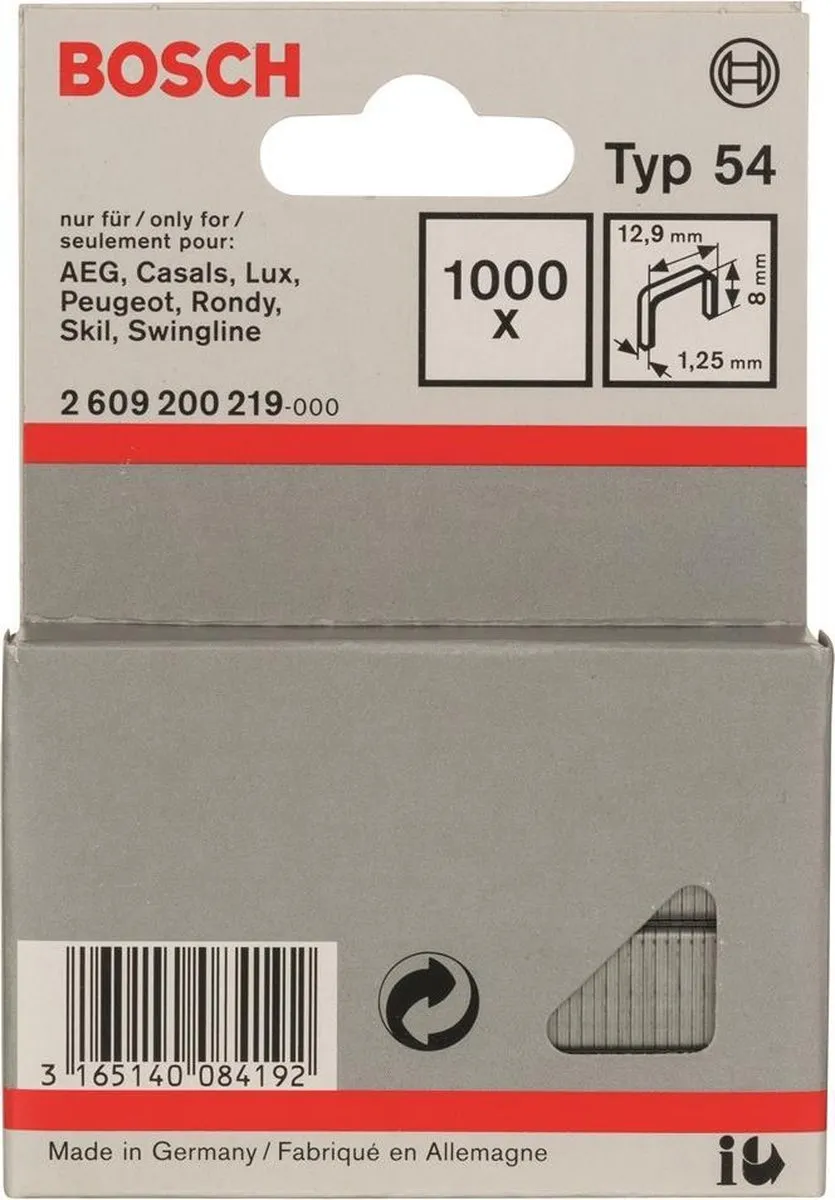 Bosch Niet met platte draad 2609200219