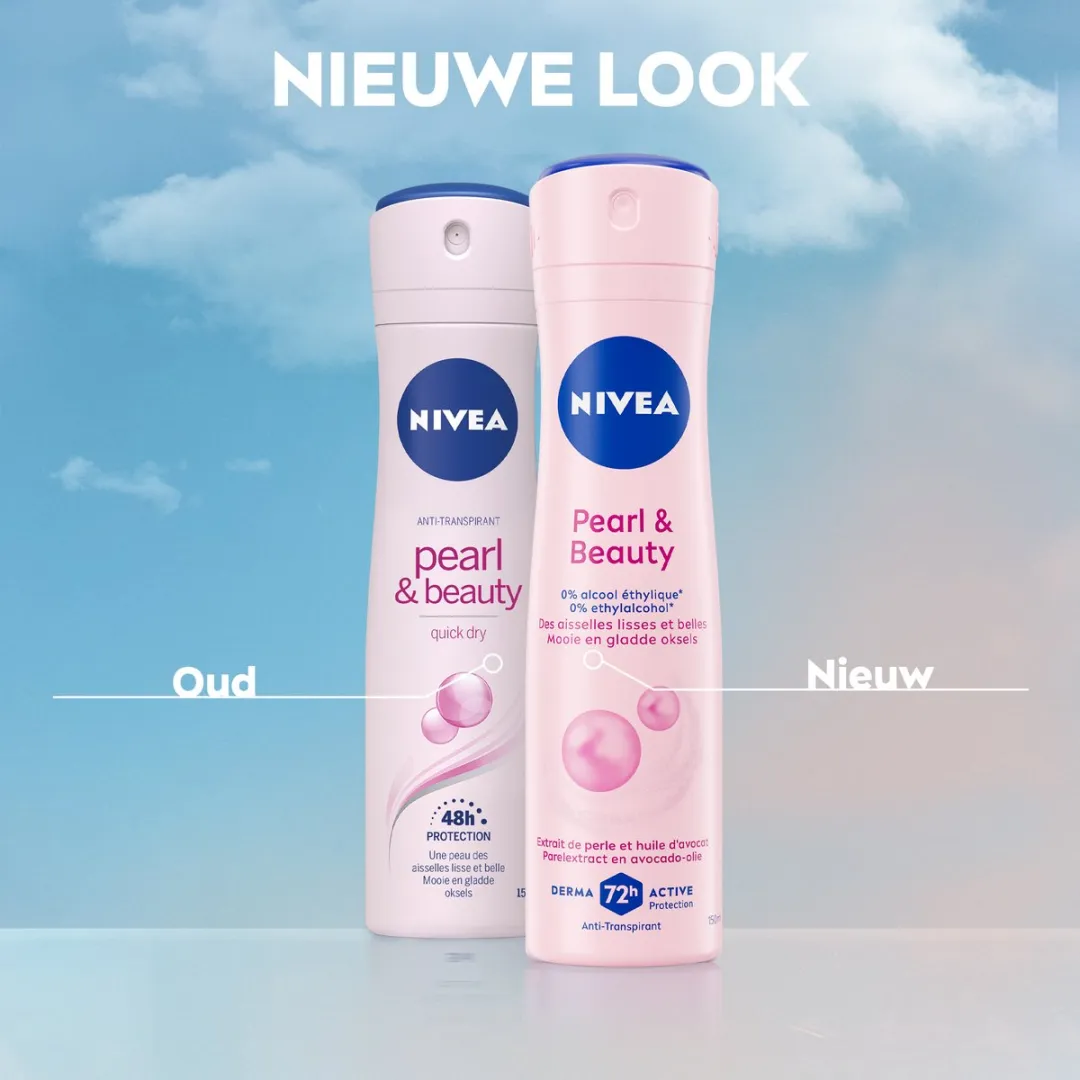 NIVEA Pearl & Beauty Anti-Transpirant Spray 150ml - 6x