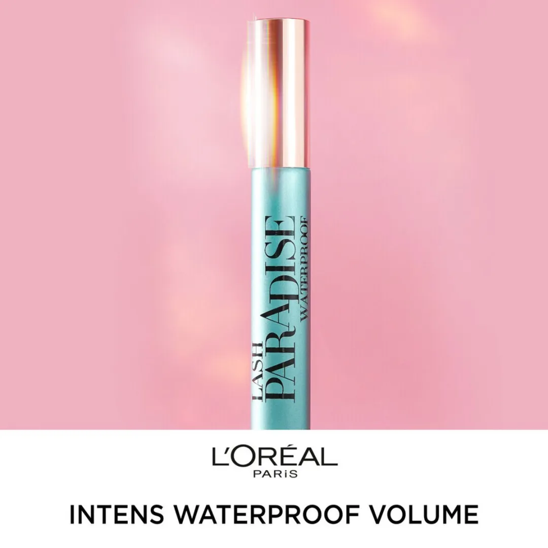 L'Oréal Paris Lash Paradise Mascara Waterproof Zwart - 4 Stuks