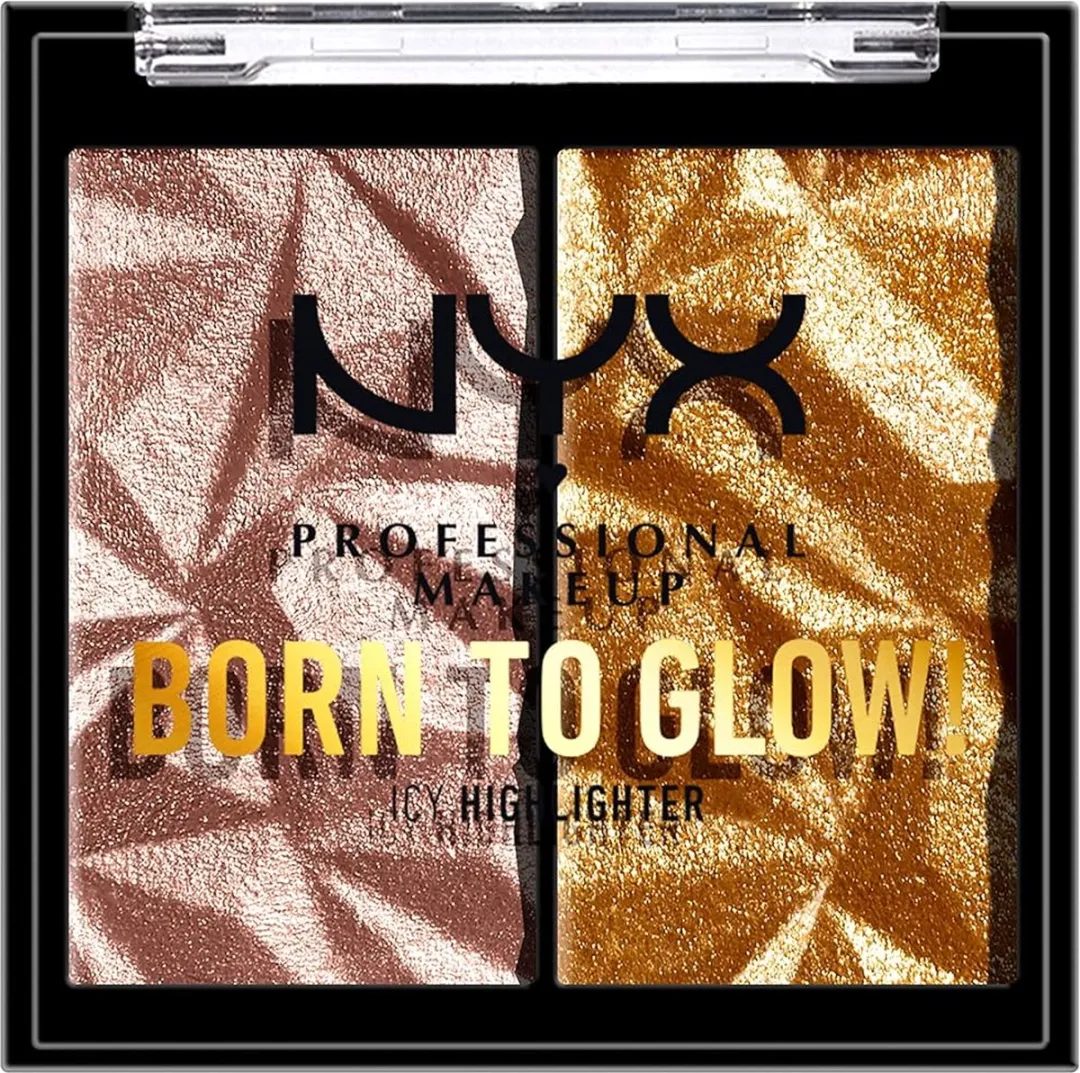 NYX Born To Glow Icy Highlighter Rock Candy & Golden Cuffs