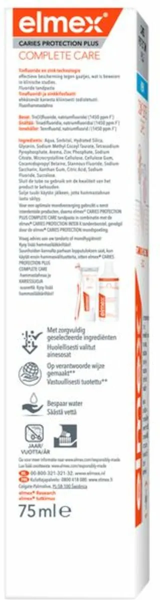 Elmex Tandpasta Caries Protection Plus Complete Care 75ml