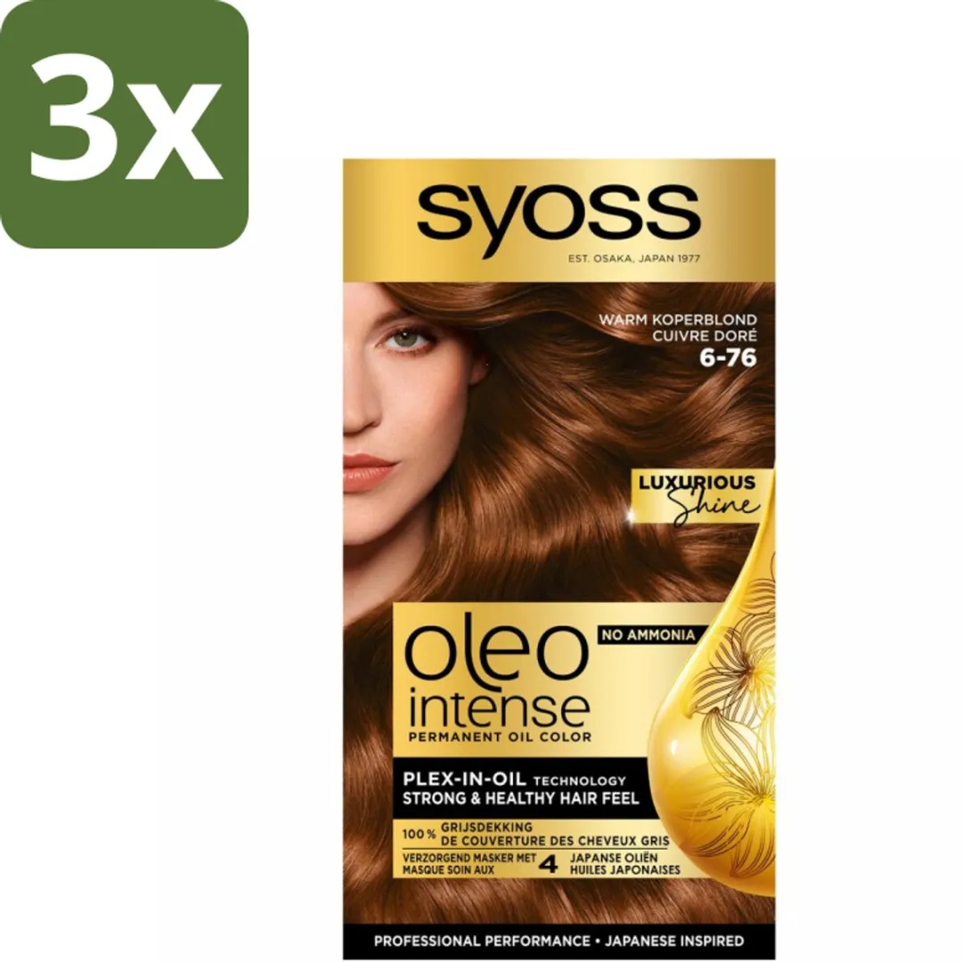 SYOSS Oleo Intense Haarverf 6-76 Warm Koperblond