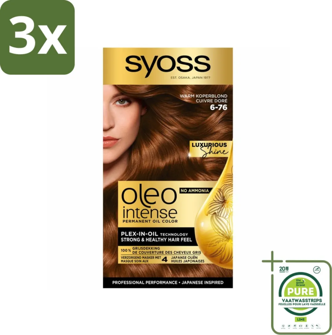 SYOSS Oleo Intense Haarverf 6-76 Warm Koperblond - 345ml